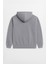 Kadın Kapüşonlu Cepli Gri Sweatshirt 3