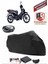 Kuba SJ50 Pro Siyah Arka Çanta Uyumlu Motorsiket Brandası Motor Örtüsü Çadır Su Geçirmez Motosiklet Kılıfı Motor Brandası 1
