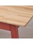 Pınntorp Mutfak Masası Açık Kahverengi Kırmızı 125 x 75 cm 4 Kişilik 7
