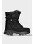 Kadın Fermuarlı Kalın Taban Bot Siyah 1