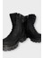 Kadın Fermuarlı Kalın Taban Bot Siyah 3