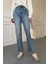 Kesik Paça Boyfit Jean- Mavi 10