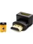 Hadron HDX1258 HDMI (M) To HDMI (F) Adaptör L Tip Siyah 1