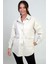 Kadın Önü Düğmeli Cepli Gömlek 3