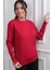Kadın Kolları Düğmeli Fitilli Triko Bluz 2