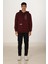 Erkek Pamuklu Kapüşonlu Eşofman Takımı Bordo 5286-B 1