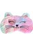 Sevimli Kedi Pembiş Peluş Uyku Maskesi Uyku Bandı Göz Bandı 2