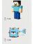 Minecraft Steve ve Guardian Set Hareketli Eklemli Figür 1