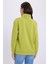 Kadın Relax Fit Rahat Kesim Pamuklu Içi Polarlı Yarım Fermuarlı Yeşil Dik Yaka Sweatshirt 7