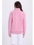 Kadın Relax Fit Rahat Kesim Pamuklu Içi Polarlı Yarım Fermuarlı Lila Dik Yaka Sweatshirt 7
