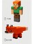 Minecraft Alex ve Tilki Set Hareketli Eklemli Figür 1