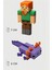 Minecraft Alex ve Mor Aksolotl Axolotl Set Hareketli Eklemli Figür 1