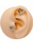 Cerrrahi Çelik Piercing ( Pirsing ) Tasarım Kalpli Tragus Helix Piercing (1ADET) 2