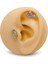 Cerrrahi Çelik Piercing ( Pirsing ) Tasarım Kalpli Tragus Helix Piercing (1ADET) 1