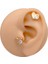 Cerrrahi Çelik Piercing ( Pirsing ) Badem Taşlı Kalpli Tragus Helix Piercing (1ADET) 1