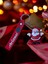 Yılbaşı Temalı Noel Baba Figürlü Anahtarlık – Christmas Silikon askılı 1