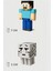 Minecraft Steve ve Ghast V2 Set Hareketli Eklemli Figür 1