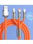 120W 3 Başlıklı USB Şarj ve Data Kablosu Ultra Hızlı Şarj Iphone Android Tablet Ipad Için 1