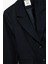 Kadın Koton x Melis Ağazat - Uzun Kollu Cepli Çizgili Oversize Blazer Ceket 6WAK50032EW 3