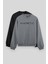 Rahat Form O Yaka 2li Paket Siyah-Gri Melanj Erkek Sweatshirt - 88020 1