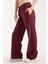 %100 Pamuk Geniş Paça Bağcıklı Kadın Pantolon/eşofman Altı 4