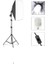 Ürün Çekimi Moda Reklam Cast Için Güçlü 50 Wat LED Ampullü Sürekli Işık Softbox Set 50X70 cm 2