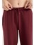 %100 Pamuk Geniş Paça Bağcıklı Kadın Pantolon/eşofman Altı 7