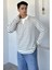 Gömlek Yaka Çizgili Erkek Sweatshirt P-00018566 1