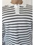 Gömlek Yaka Çizgili Erkek Sweatshirt P-00018566 4