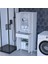 Mikra 54 x 170,4 x 32,5 cm Kapaklı Ve Çekmeceli Çok Amaçlı Banyo & Mutfak Dolabı 1