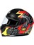 ZS-811A Al-31 Mat Red Fluo Yellow Motosiklet Kapalı Kask 1