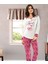 Kalp Baskılı Kadın Pijama Takım 861 1