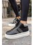 Tobers Kadın Siyah Taş Detay Sneaker 2