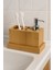 Doğal Bambu 3’lü Banyo Seti – Sıvı Sabunluk, Diş Fırçalık ve Organizer Stand BR-6710 2