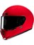 V10 Retro Kapalı Motosiklet Kaskı Koyu Kırmızı 1