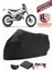Husqvarna Te 125 Siyah Motorsiket Brandası Motor Örtüsü Çadır Su Geçirmez Motosiklet Kılıfı Motor Brandası 1