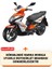 Kymco Super 8 125 Gri Motorsiket Brandası Motor Örtüsü Çadır Su Geçirmez Motosiklet Kılıfı Motor Brandası 2