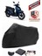 Peugeot Tweet 200 Siyah Motorsiket Brandası Motor Örtüsü Çadır Su Geçirmez Motosiklet Kılıfı Motor Brandası 1