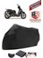 Piaggio Beverly Touring 350 Siyah Motorsiket Brandası Motor Örtüsü Çadır Su Geçirmez Motosiklet Kılıfı Motor Brandası 1