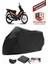 Tvs Neo Xr Siyah Motorsiket Brandası Motor Örtüsü Çadır Su Geçirmez Motosiklet Kılıfı Motor Brandası 1