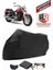 Kawasaki Vn 800 Classic Siyah Motorsiket Brandası Motor Örtüsü Çadır Su Geçirmez Motosiklet Kılıfı Motor Brandası 1
