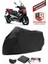 Aprilia Sr Max 300 ?.e Siyah Motorsiket Brandası Motor Örtüsü Çadır Su Geçirmez Motosiklet Kılıfı Motor Brandası 1