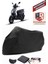Sym Orbit Iı 125I Siyah Motorsiket Brandası Motor Örtüsü Çadır Su Geçirmez Motosiklet Kılıfı Motor Brandası 1
