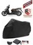 Kymco Agility City 125 Siyah Motorsiket Brandası Motor Örtüsü Çadır Su Geçirmez Motosiklet Kılıfı Motor Brandası 1