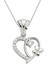 925 Ayar Gümüş Kalpli Kadın Gümüş Kolye 1
