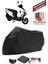 Rmg Moto Gusto Aston 125 Siyah Motorsiket Brandası Motor Örtüsü Çadır Su Geçirmez Motosiklet Kılıfı Motor Brandası 1