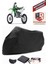 Kawasaki Kx 65 Siyah Motorsiket Brandası Motor Örtüsü Çadır Su Geçirmez Motosiklet Kılıfı Motor Brandası 1