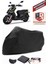 Sym Crox 125 Siyah Motorsiket Brandası Motor Örtüsü Çadır Su Geçirmez Motosiklet Kılıfı Motor Brandası 1