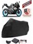 Yuki YK250 Siyah Motorsiket Brandası Motor Örtüsü Çadır Su Geçirmez Motosiklet Kılıfı Motor Brandası 1