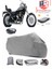 Suzuki Vl 1400 Intruder Arka Çanta Uyumlu (Gri) Motorsiket Brandası Motor Örtüsü Çadır Su Geçirmez Motosiklet Kılıfı Motor Brandası 1